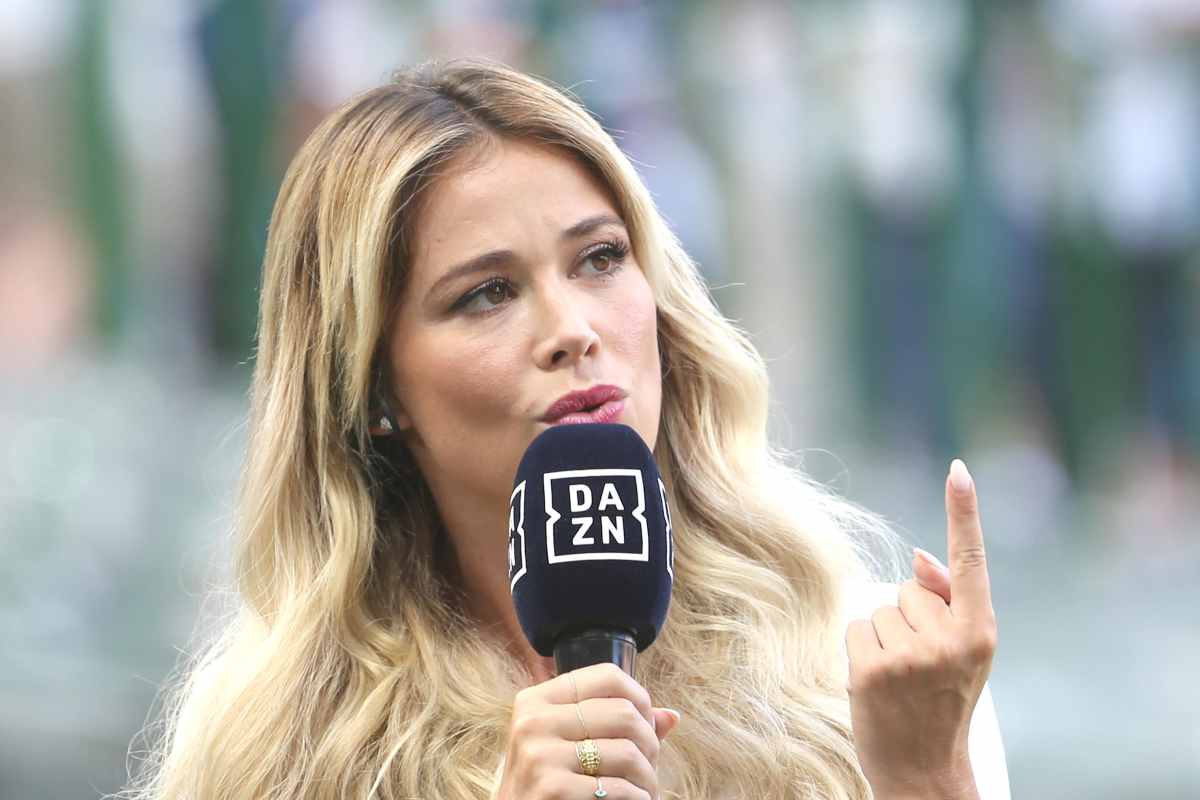 Diletta Leotta ritorno DAZN derby San Siro scollatura esplosiva