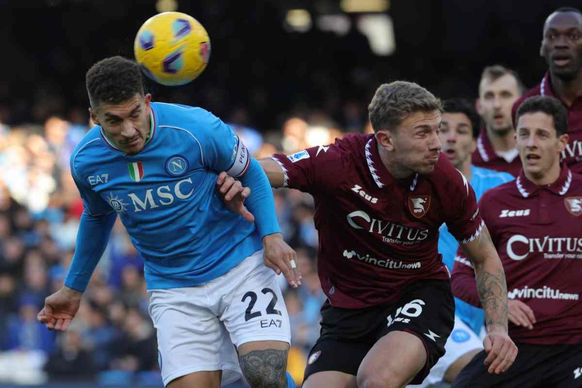 L'episodio manda su tutte le furie il tecnico in Napoli-Salernitana