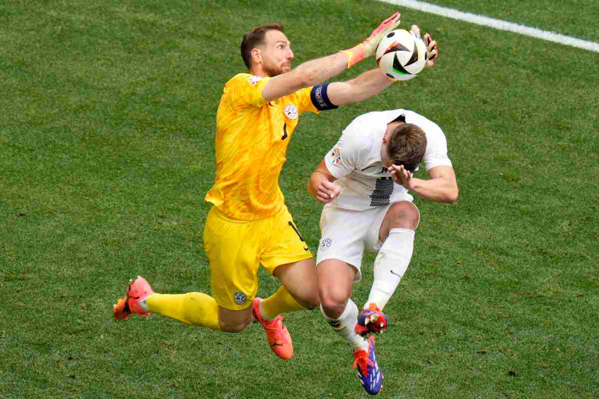 Oblak è l'occasione dai pali della Slovenia