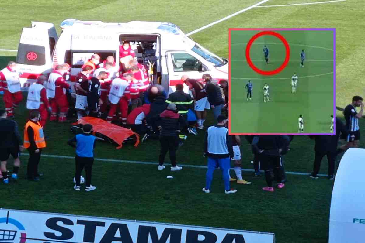 Ambulanza in campo e malore che costringe la Lega a sospendere il campionato