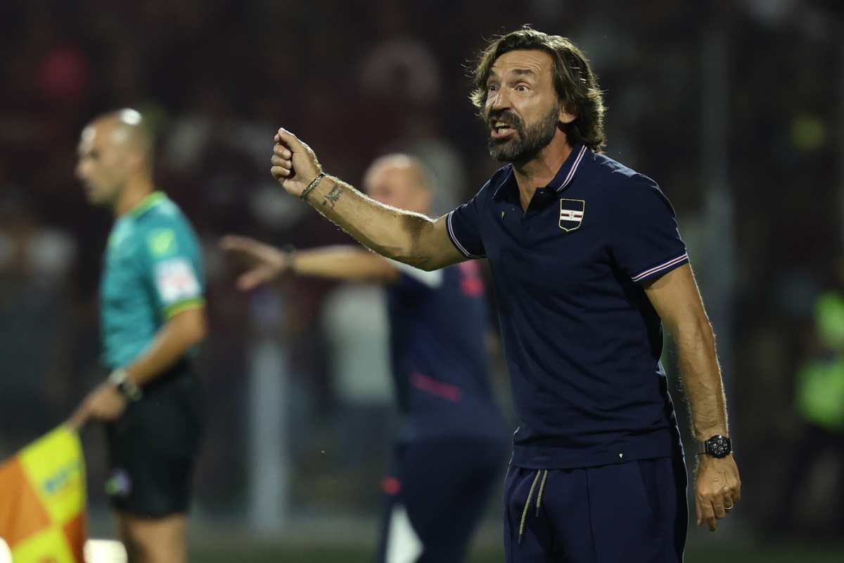 Andrea Pirlo a rischio esonero con la Sampdoria