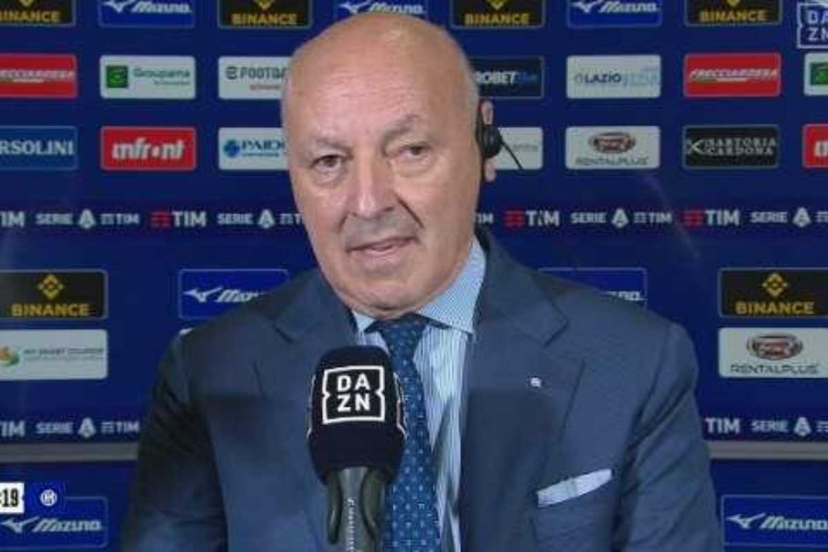 Beppe Marotta a Dazn sul mercato e sul Milan