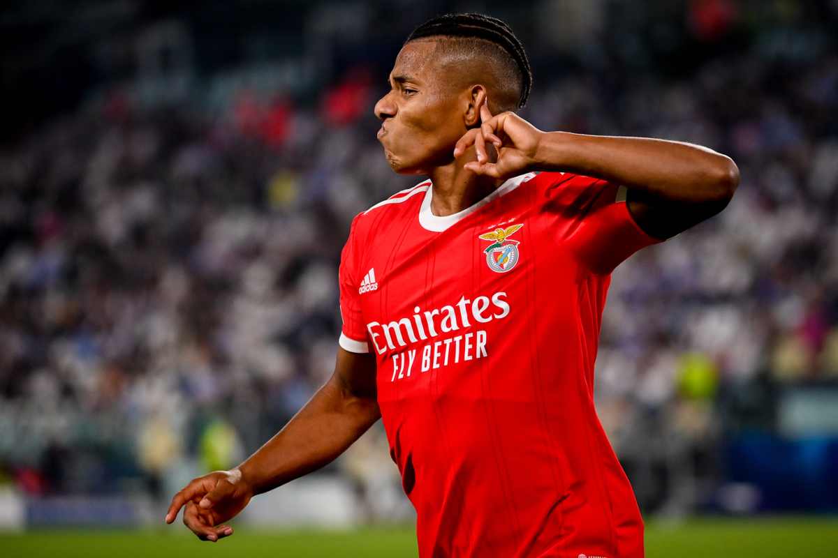 David Neres del Benfica può finire al Napoli per 30 milioni