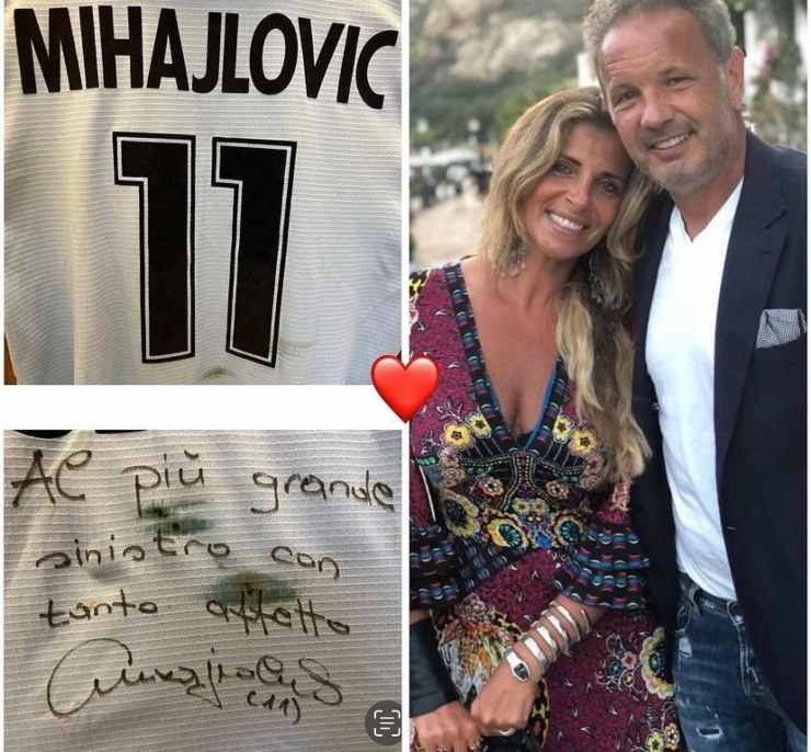 L'ex campione omaggia Sinisa Mihajlovic