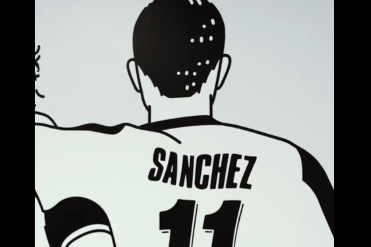 Frame dal video dell'Udinese su Sanchez