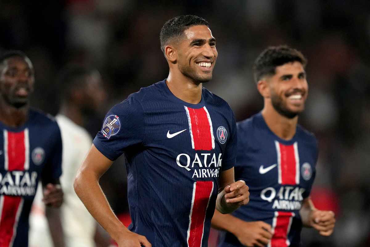 Achraf Hakimi del PSG potrebbe tornare in Serie A