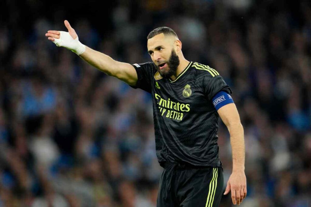 Benzema con il Real Madrid