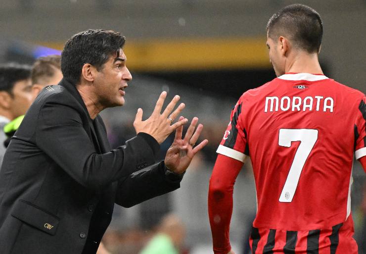 Paulo Fonseca e Alvaro Morata