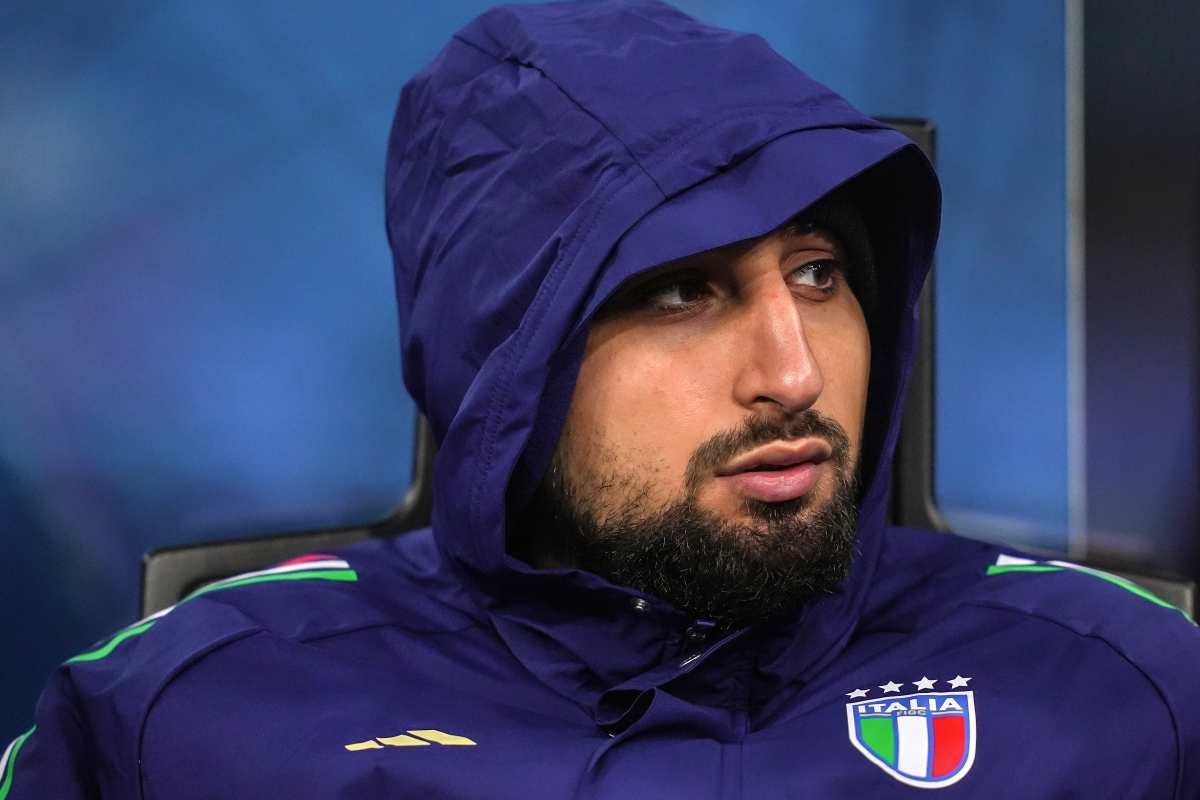 Donnarumma in panchina con la Nazionale