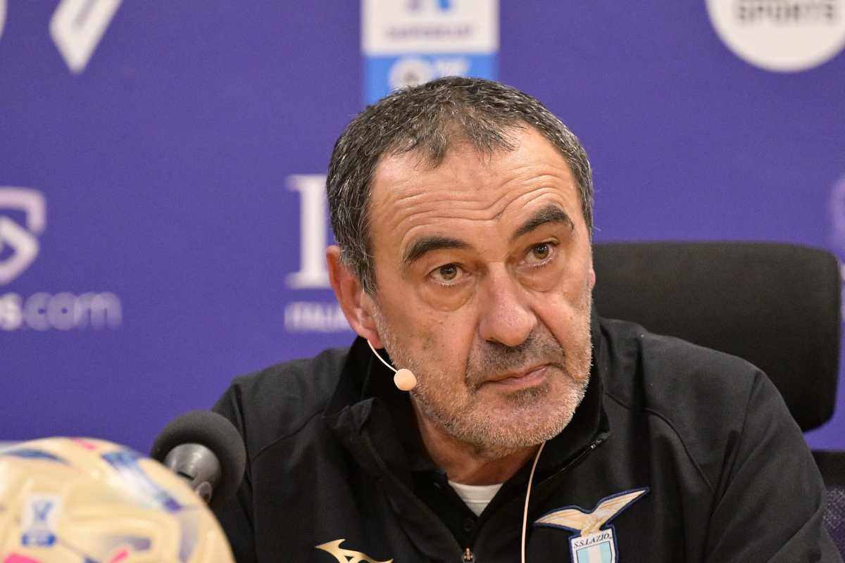 Maurizio Sarri in conferenza stampa