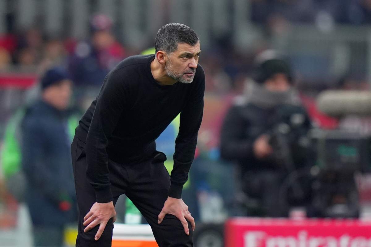 Sergio Conceicao a bordo campo in Milan-Cagliari