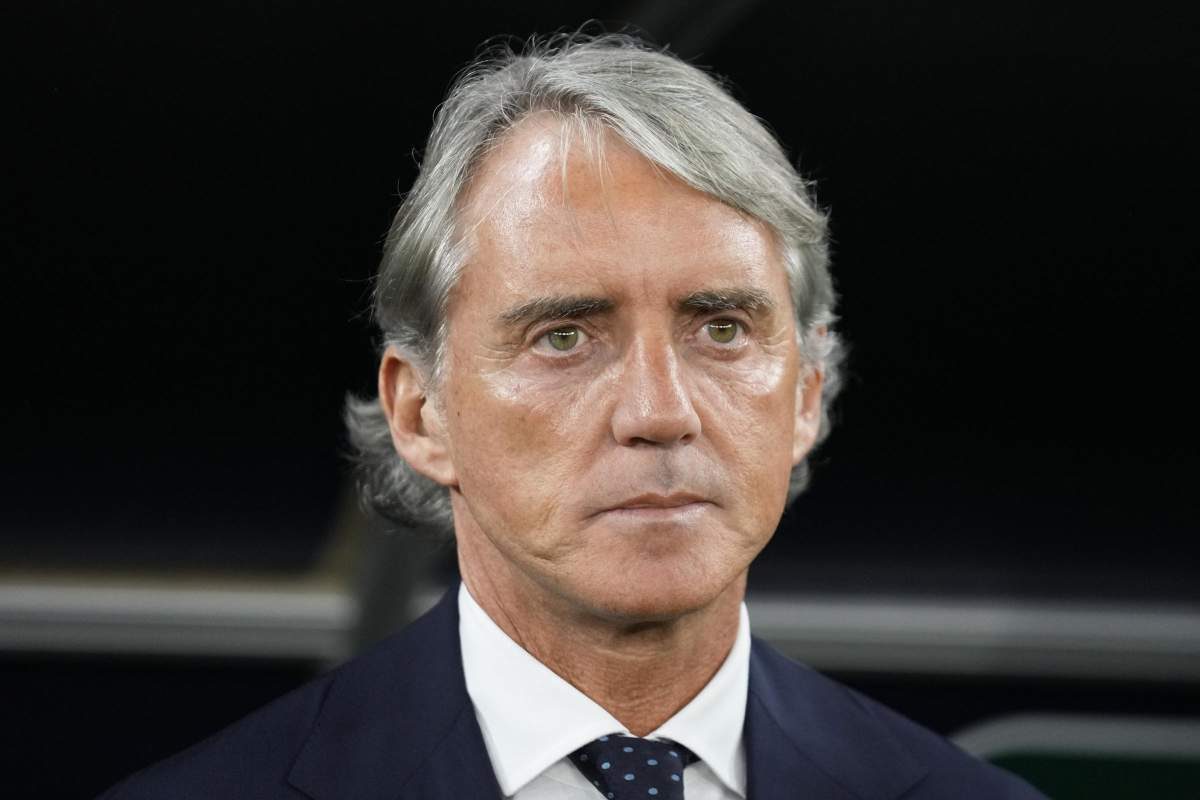 Roberto Mancini in primo piano