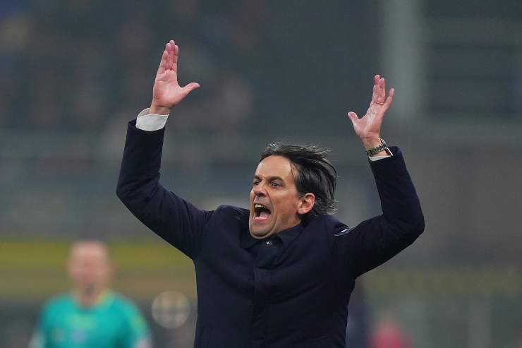 Inzaghi esulta dopo Inter-Genoa