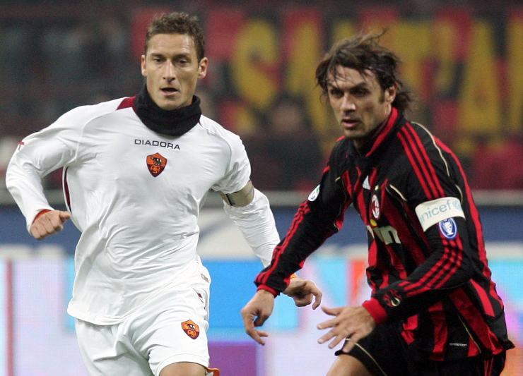 francesco totti e paolo maldini