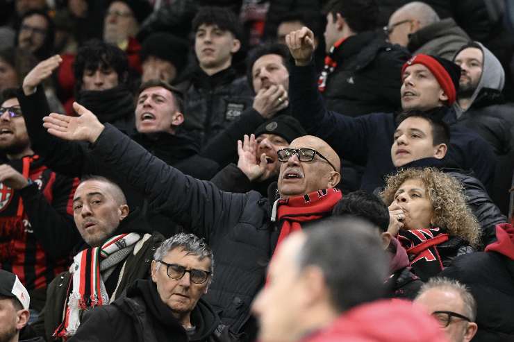 Tifosi Milan arrabbiati