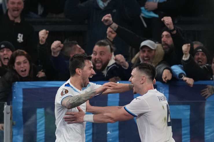 Esultanza al gol di Romagnoli